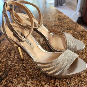 New York silver heels